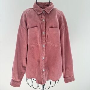 Women's Pink Corduroy Jacket